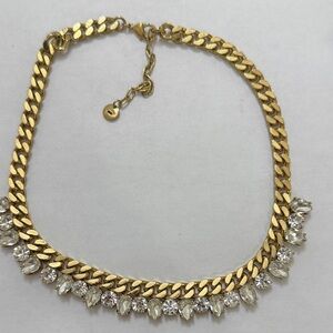 Juicy Couture Gold Necklace with Clear Accents